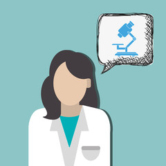 Medical care design. Health care icon. Flat illustration, vector