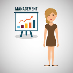 Human resources design. Person icon. Isolated illustration