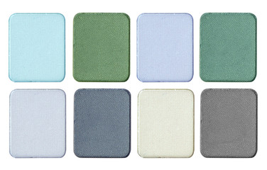 Make up color palette isolate on white.