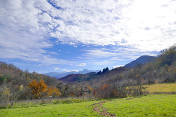 Fototapeta na wymiar Late autumn. Balkan Mountains, Bulgaria.