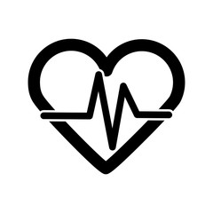 heart rate icon , vector