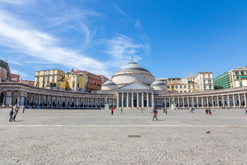 Fototapeta na wymiar Piazza del Plebiscito à Naples