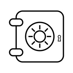 safe locker icon , vector