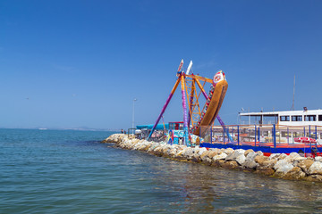 Shore view from Yalova city located in southwest Marmara region of Turkey