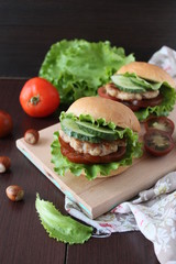 Delicious hamburger homemade
