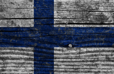 Finland grunge flag