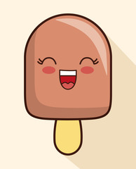 Ice cream design. Cartoon icon. dessert illustration,