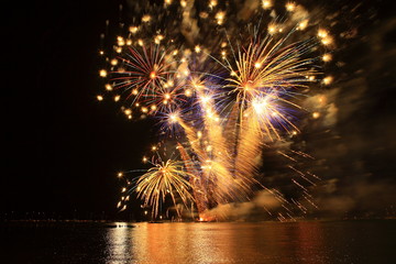 Feuerwerk am Bodensee
