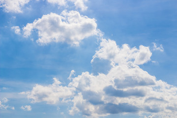 Naklejka na ściany i meble Summer sky with cloud background