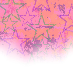 Starry Grunge Background for Independence Day of America