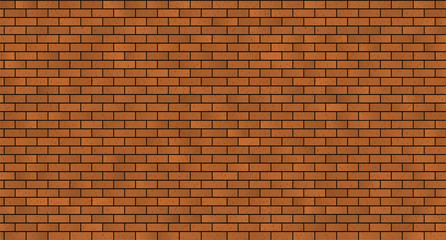 seamless brick masonry. Red brick wall seamless Vector illustration background