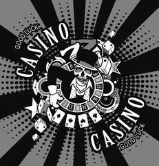 casino logo on a white background