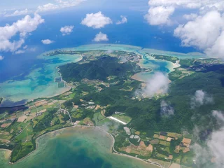 Zelfklevend Fotobehang Aerial View of Ishigaki Island (石垣島 航空写真)  © motive56