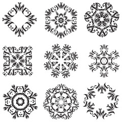 Abstract ornament set