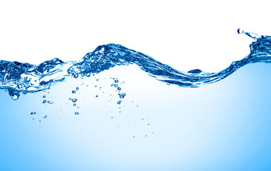 blaue Wasserwelle flüssiges Spritzgetränk