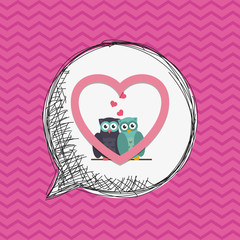 Love design. Romantic icon. Colorfull illustration, vector graph