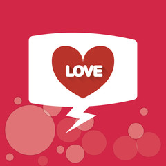 Love design. Romantic icon. Colorfull illustration, vector graph