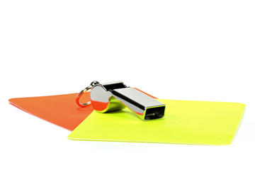 referee equipment isolated on white background