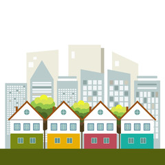 Colorful City, Healthy Living Concept