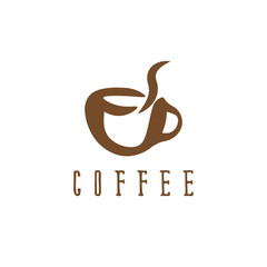 vector illustration concept with cup of coffee