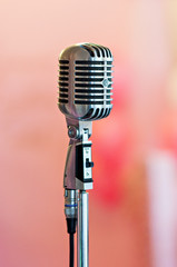 Fototapeta na wymiar Music microphone for singing