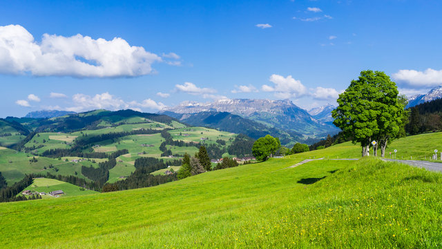View of Emmental from Schallenberg pass, Switzerland