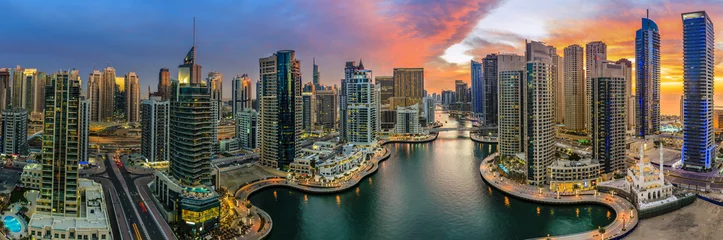 Fotobehang Dubai Marina © Alexey Stiop