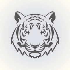 TIGER HEAD illustration vector