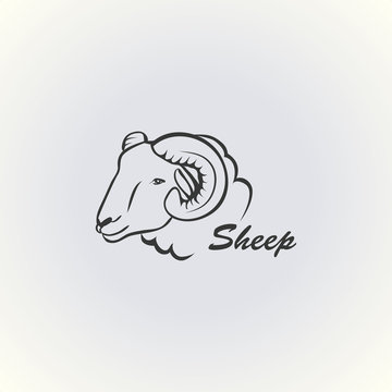 SHEEP symbol illustration vector