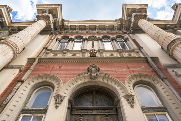 House with Lions in Pre Romantic Genovese style, in Constanta, Romania