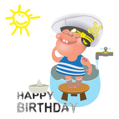 Birthday greetings for a sailor
