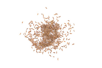 Heap of dry caraway seeds