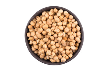 chick pea on white background