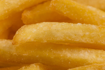 Fried potatoes closeup