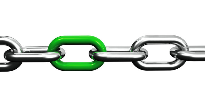 Chain With Green Link