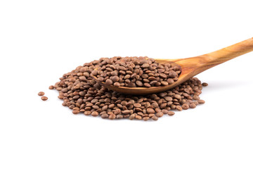 Lentils Isolated on White Background