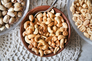 Roasted peanuts assortment