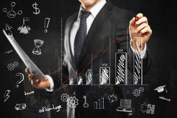 Financial growth concept