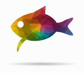 fish poly icon