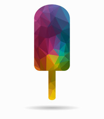 ice cream poly icon