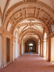 Obraz premium The Convent of the Order of Christ interior in Tomar, Portugal