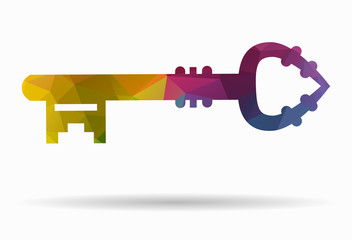 key poly icon