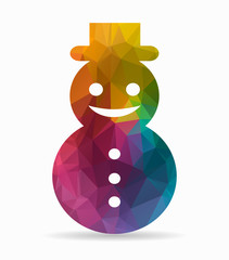 snowman poly icon