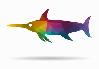 swordfish poly icon