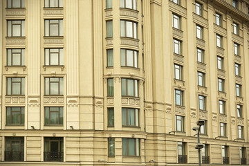 Fototapeta na wymiar Facade of old building