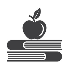 Apple and book icon