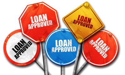 loean approved, 3D rendering, rough street sign collection