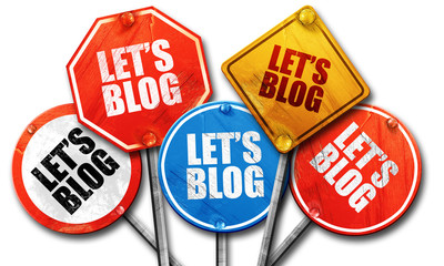 let's blog, 3D rendering, rough street sign collection