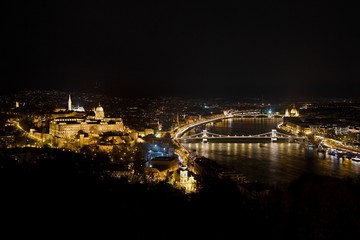 Fototapeta na wymiar Night view in Buadapest