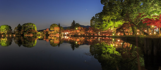 Fototapeta na wymiar Beautiful fall landscape around Kyoto